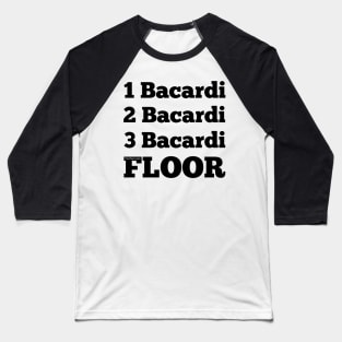 I Love Bacardi Baseball T-Shirt